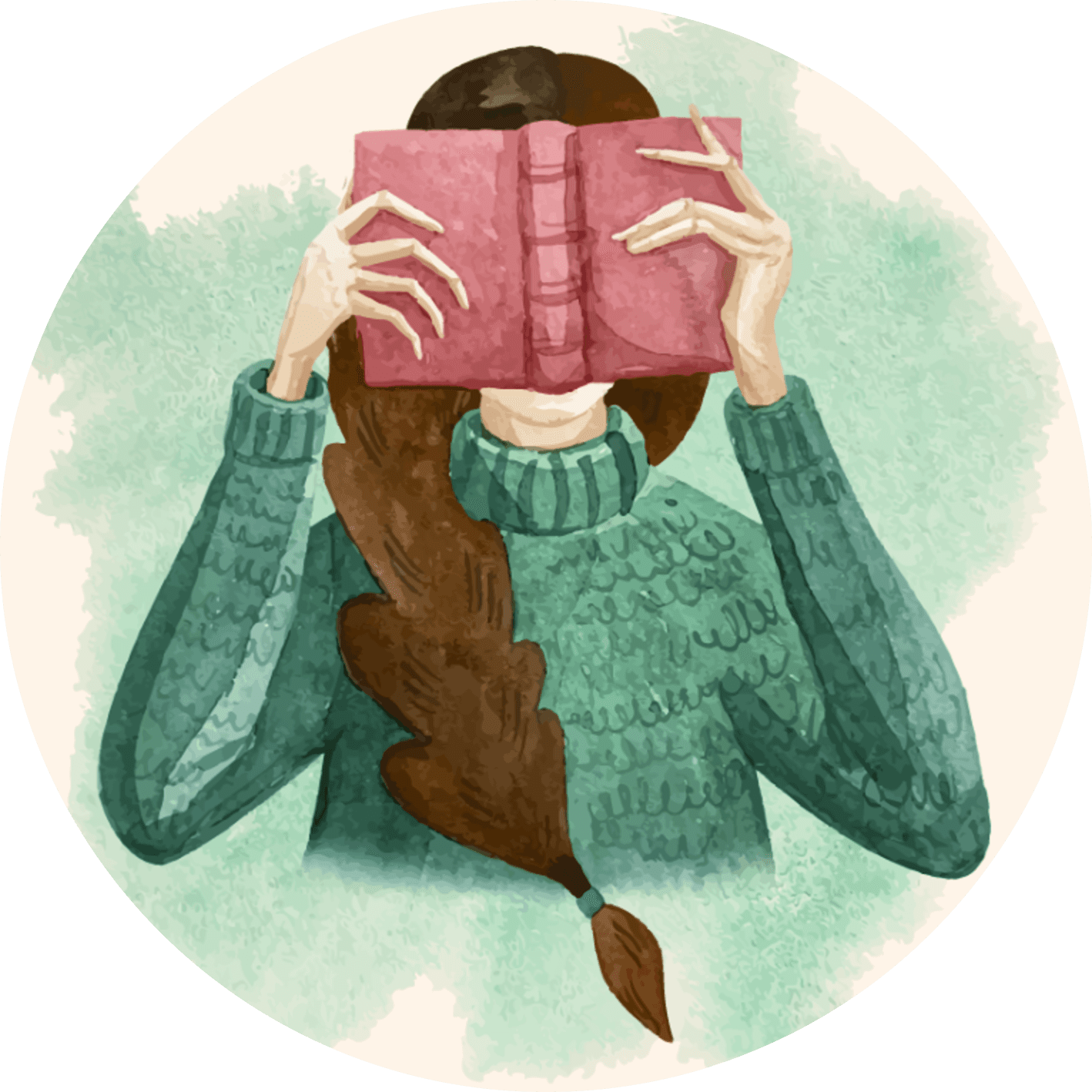 Person peeking from behind laptop